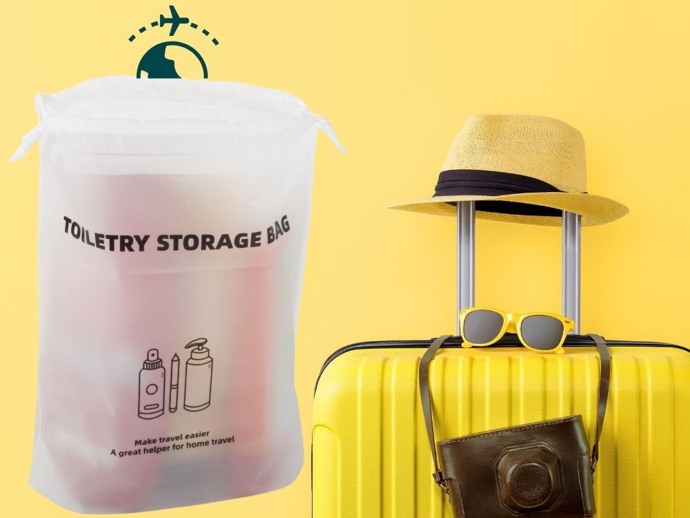 KOSMETYCZKA TORBA PODRÓŻNA NA PRZYBORY TOALETOWE ORGANIZER DO SAMOLOTU